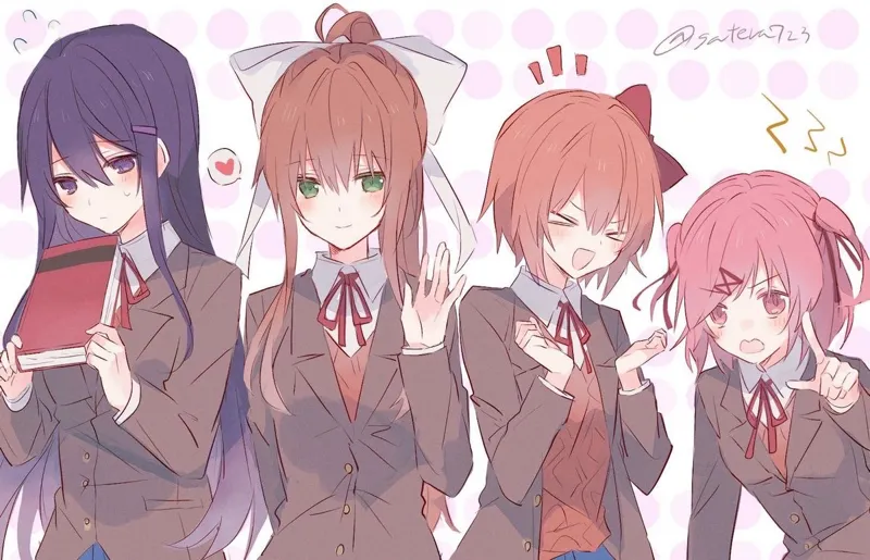 Avatar of Monika, yuri, Natsuki, Sayori (futas) 