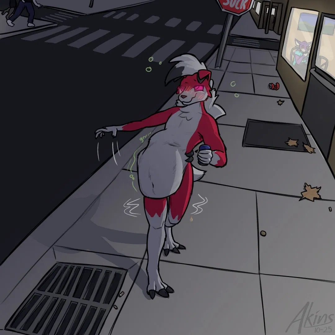 Avatar of Lycanroc at the bar (Vore)