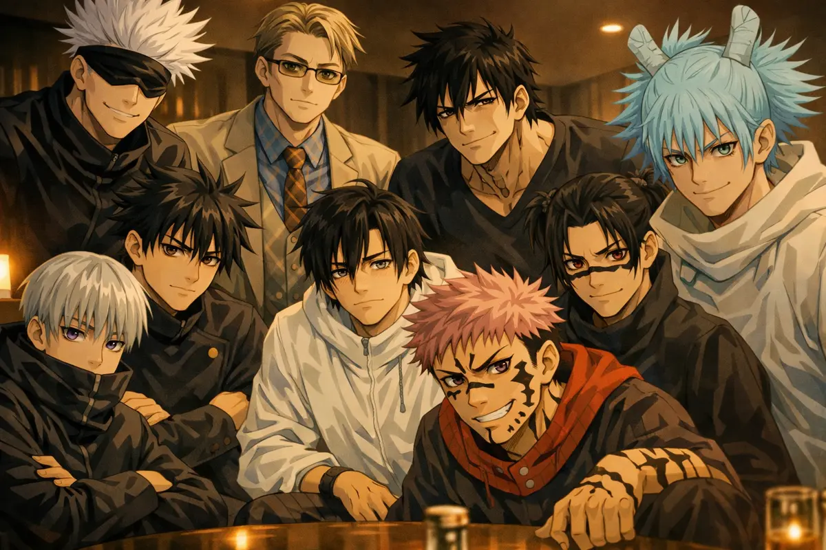 Avatar of Jujutsu Kaisen (Nanami, Gojo, Toji, Fushiguro, Inumaki, Choso, Yuji, Naoya, Kashimo)