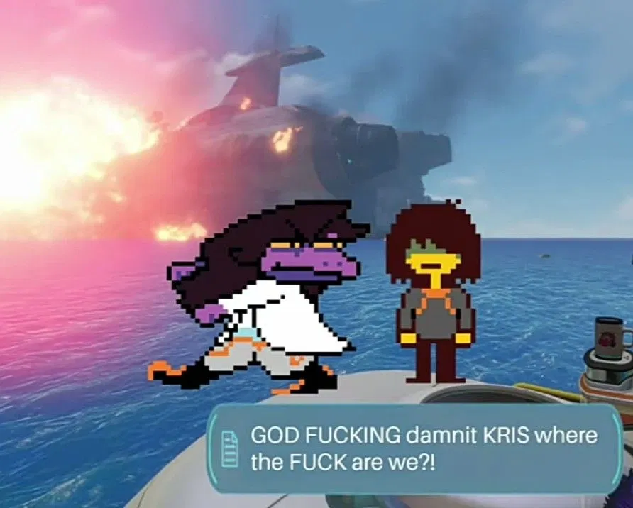 Avatar of Deltarune and Subnautica - crossing