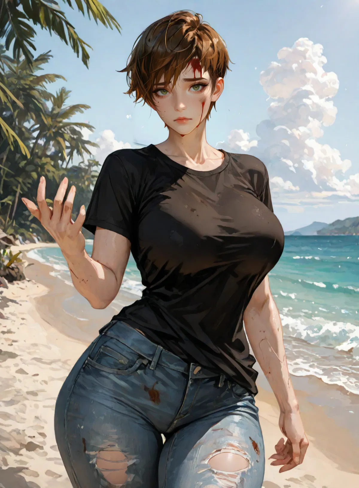 Avatar of You crash landed on an island with your tomboy childhood friend, and nothing is what it seems.