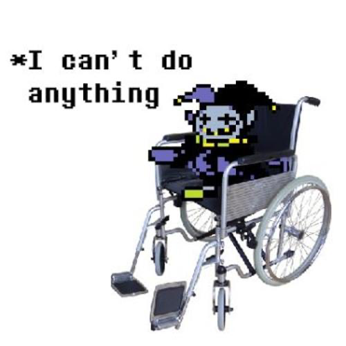 Avatar of jevil in a wheelchair