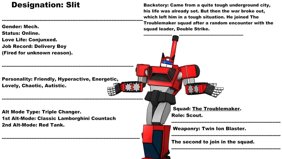 Avatar of Slit (OC Transformers Character)