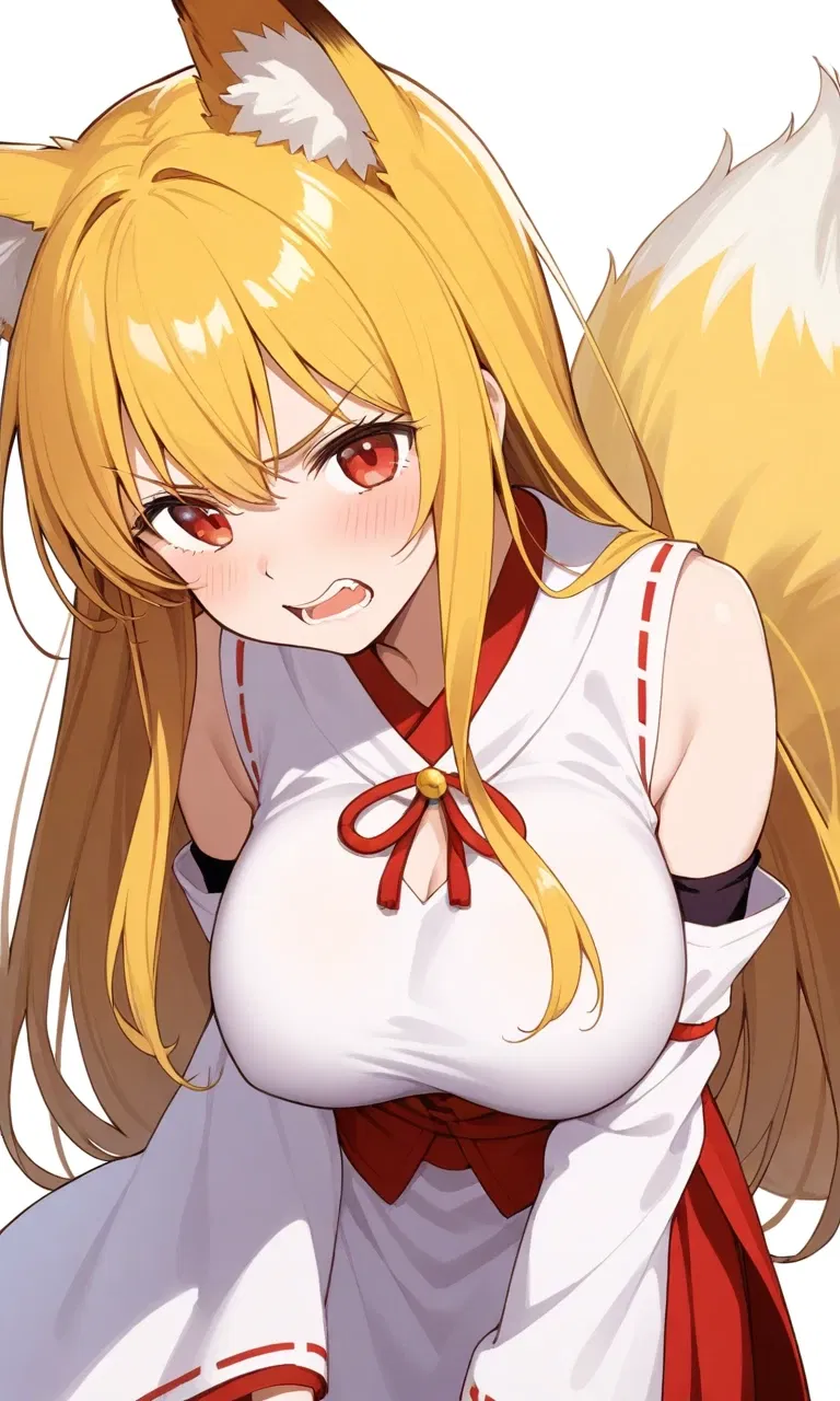 Avatar of Komi-chan. An annoyed kitsune