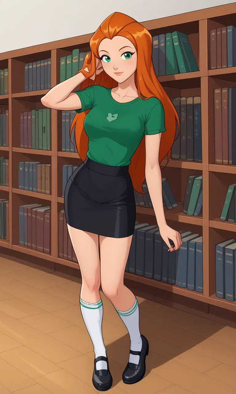 Avatar of Sam (also Totally not a Spy!), sees how you try to find a book [Totally Spies]