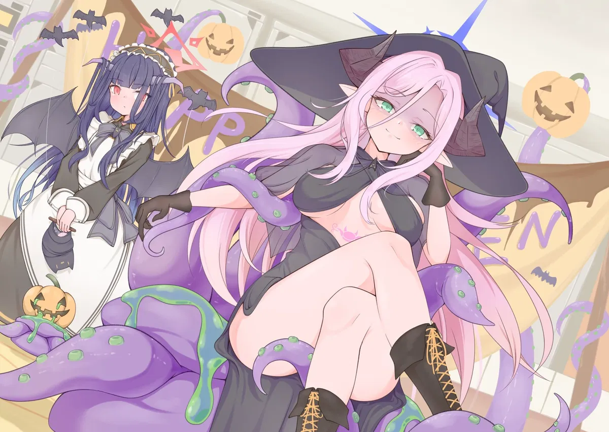 Avatar of Aikiyo Fuuka & Ushimaki Juri | "A delicious halloween night" | Halloween special — Day 4