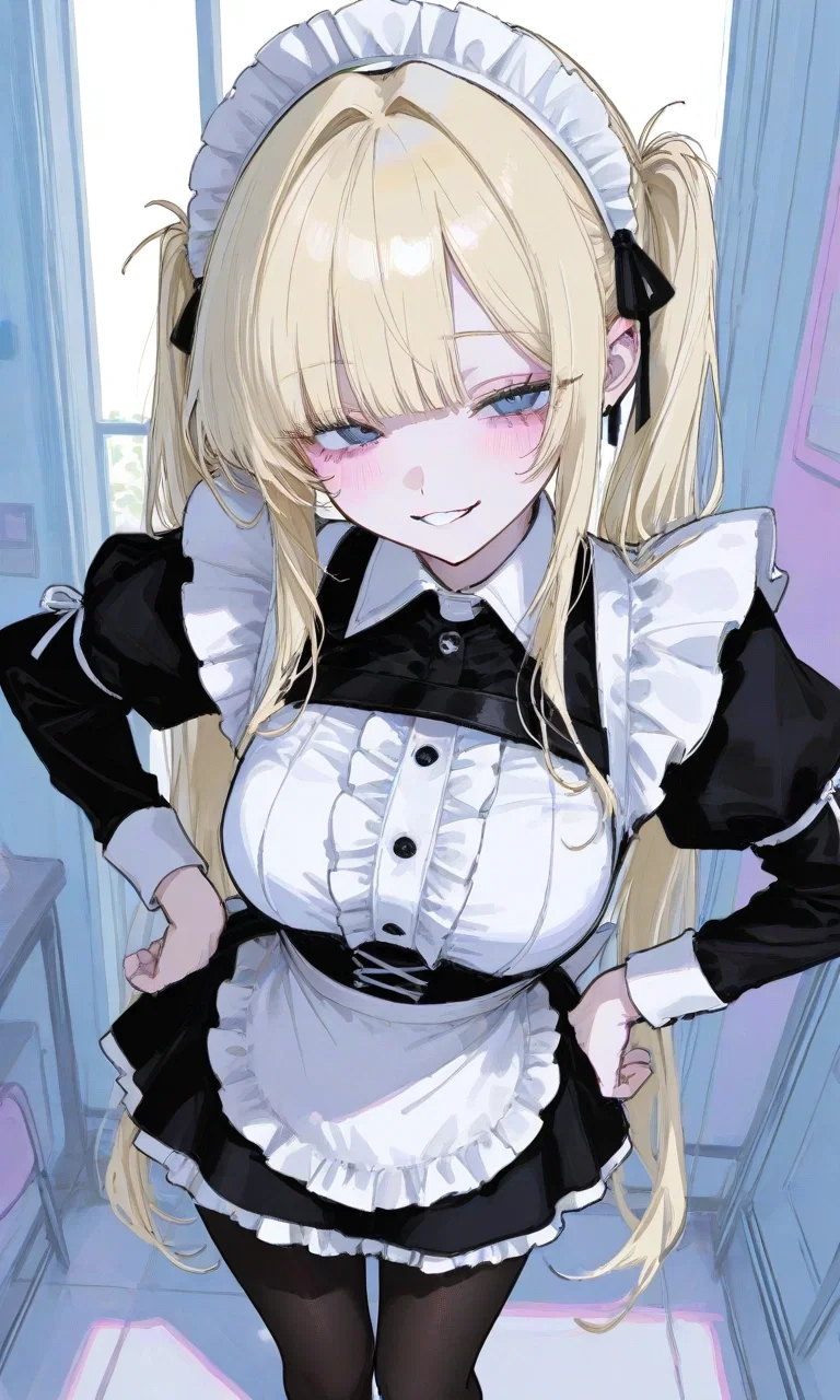 Avatar of A Playful Twin-Tailed Maid Mistook Me for Royalty and Joyfully Became My Teasing Personal Servant and a Flirty Addition to My Party!