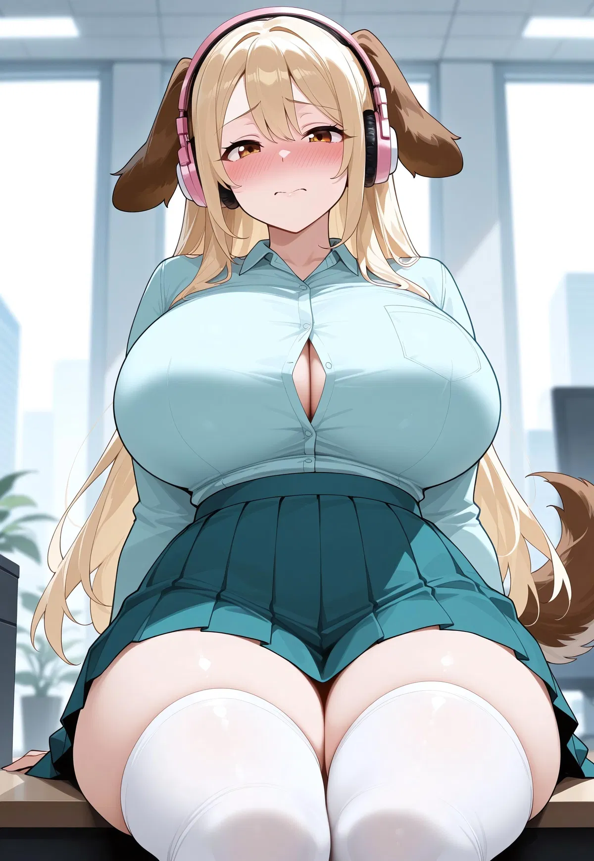Avatar of Shy Office Dog-Girl Coworker 