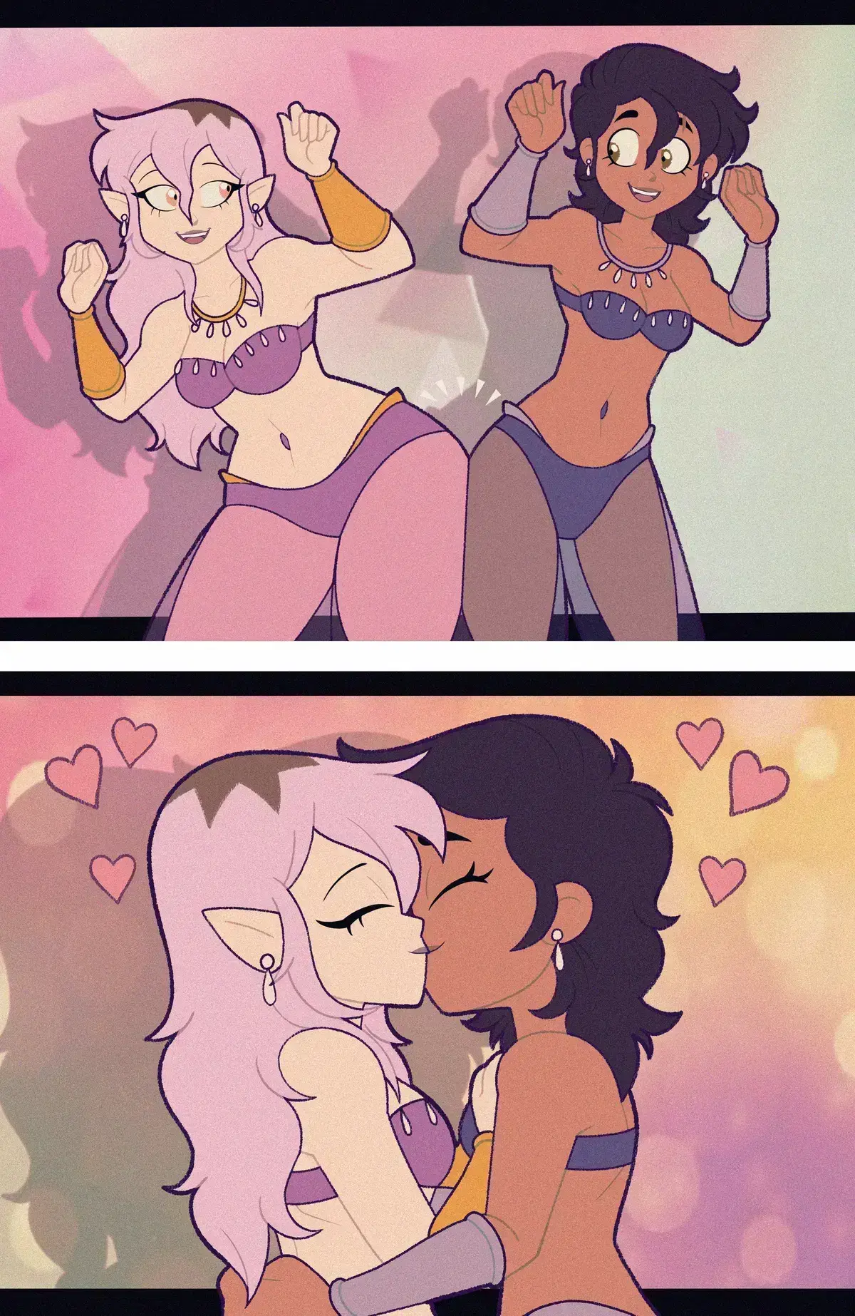 Avatar of Luz Noceda and Amity Blight, aka, Lumity (Belly Dancer Version)