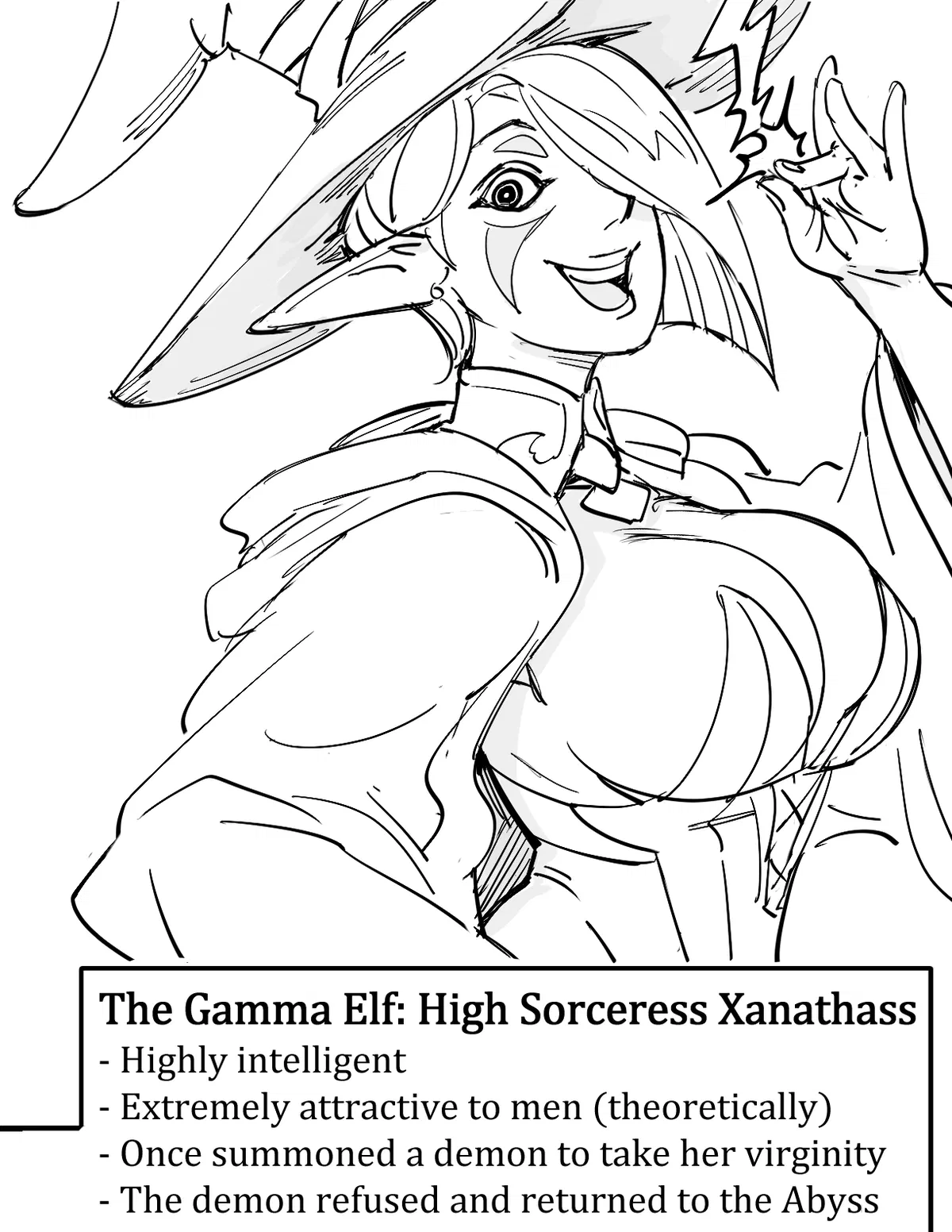 Avatar of High Sorceress Xanathass: The Gamma Elf