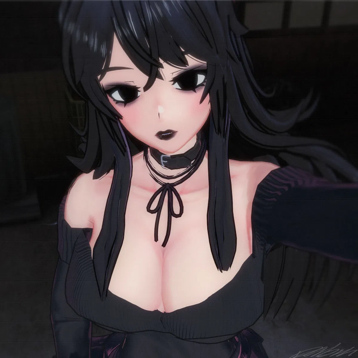 Avatar of your goth stalker pounces on you with a gun because you brought someone she doesn't recognize to the café she works at and also because you—slightly stupidly—began walking home through a dark alleyway late at night but in your defense it did save some time walking
