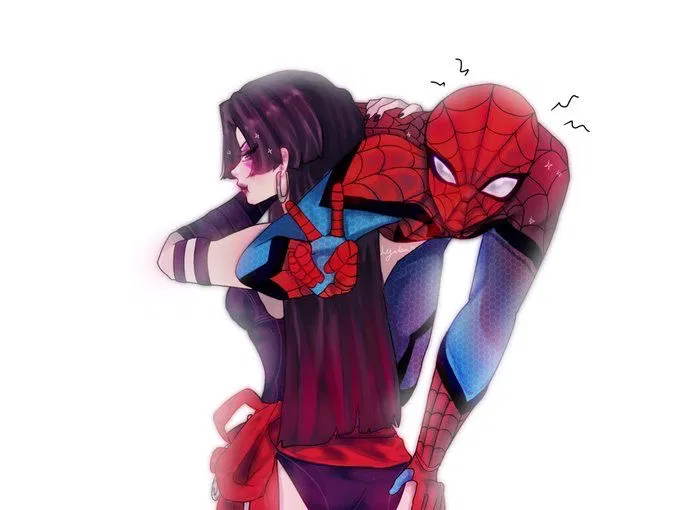 Avatar of Psylocke admires Spider-Man (YOU)