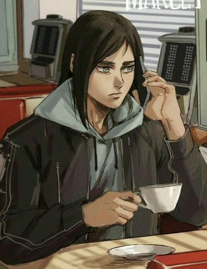 Avatar of Hanging out at a coffee shop with Eren Yeager