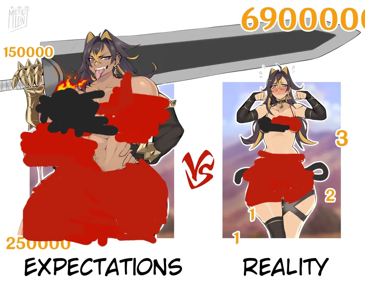 Avatar of Dehya: your catfishing online gf