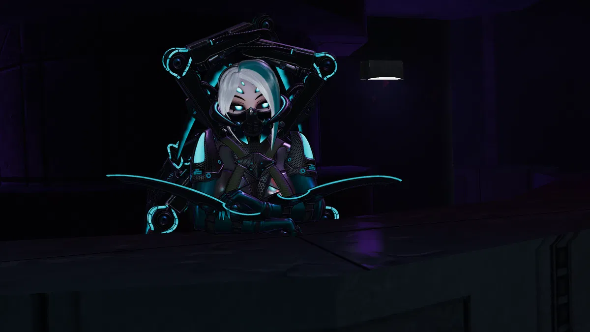 Avatar of Veyra, The Hot Cybernetic Spider Girl Bartender 