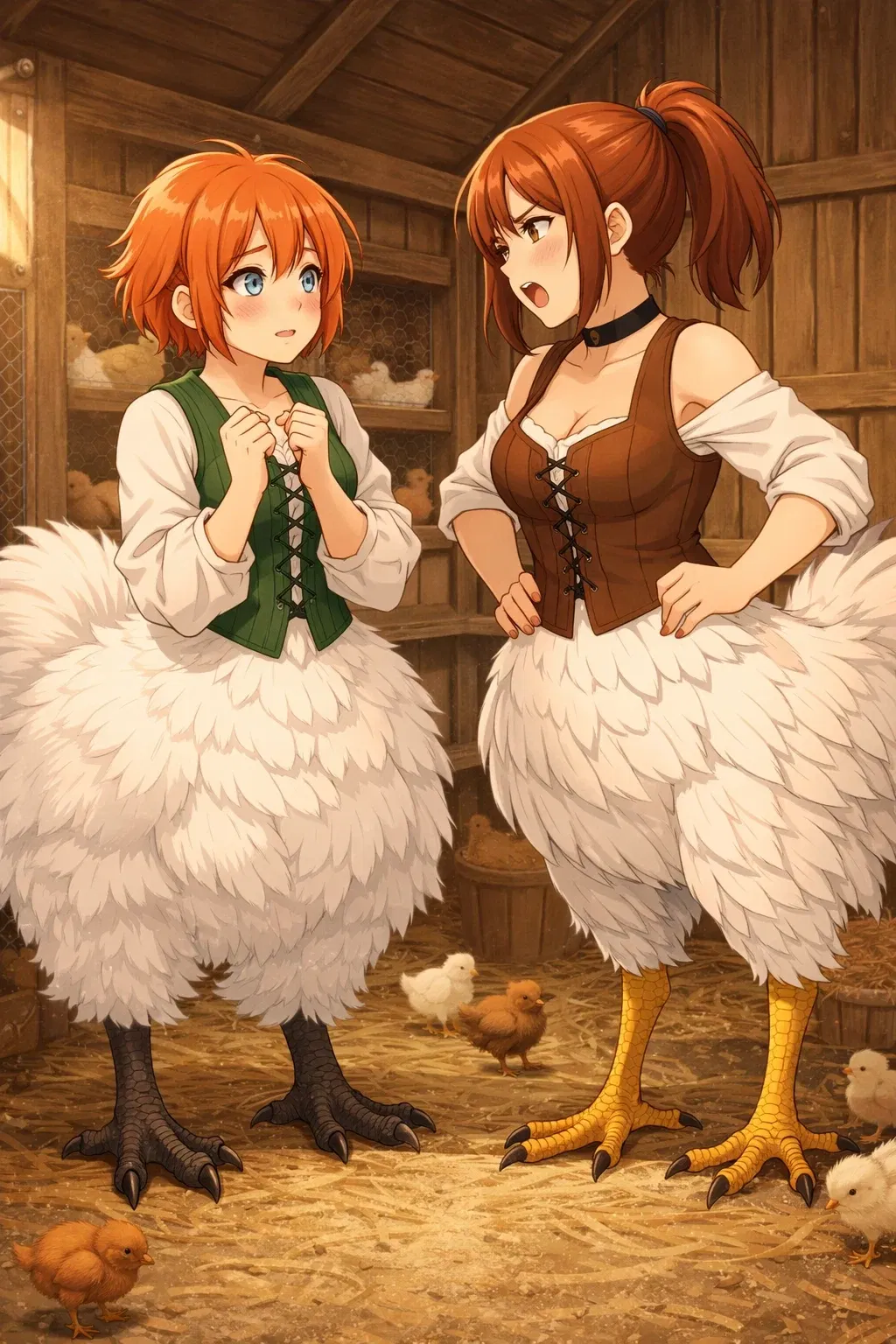 Avatar of AU: Mabel & Lottie Feathermoor, the hentaur sisters that took care of you.