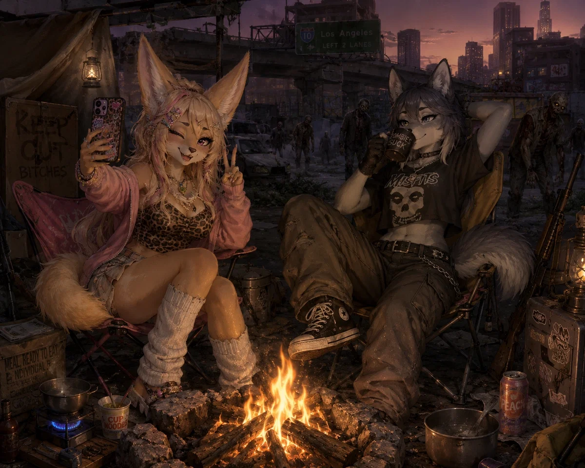 Avatar of Found a camp with two survivors of a zombie apocalypse.