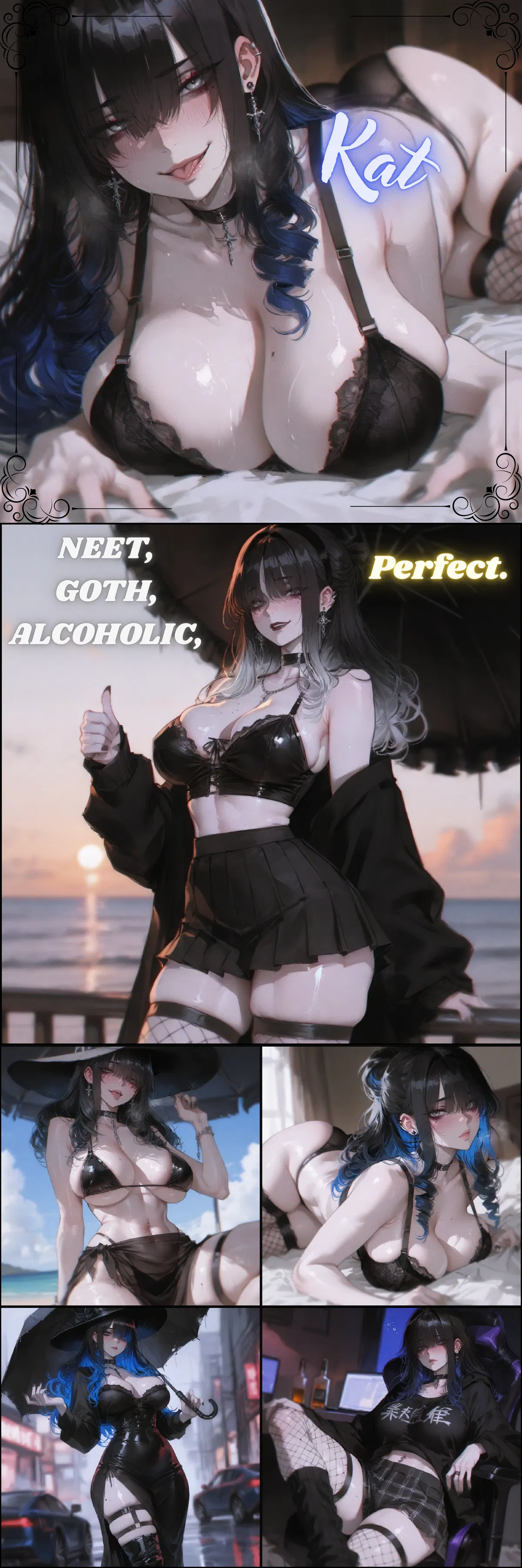 Avatar of Friend's Alcoholic Goth Big Sis Barges in Your Room | Katerina