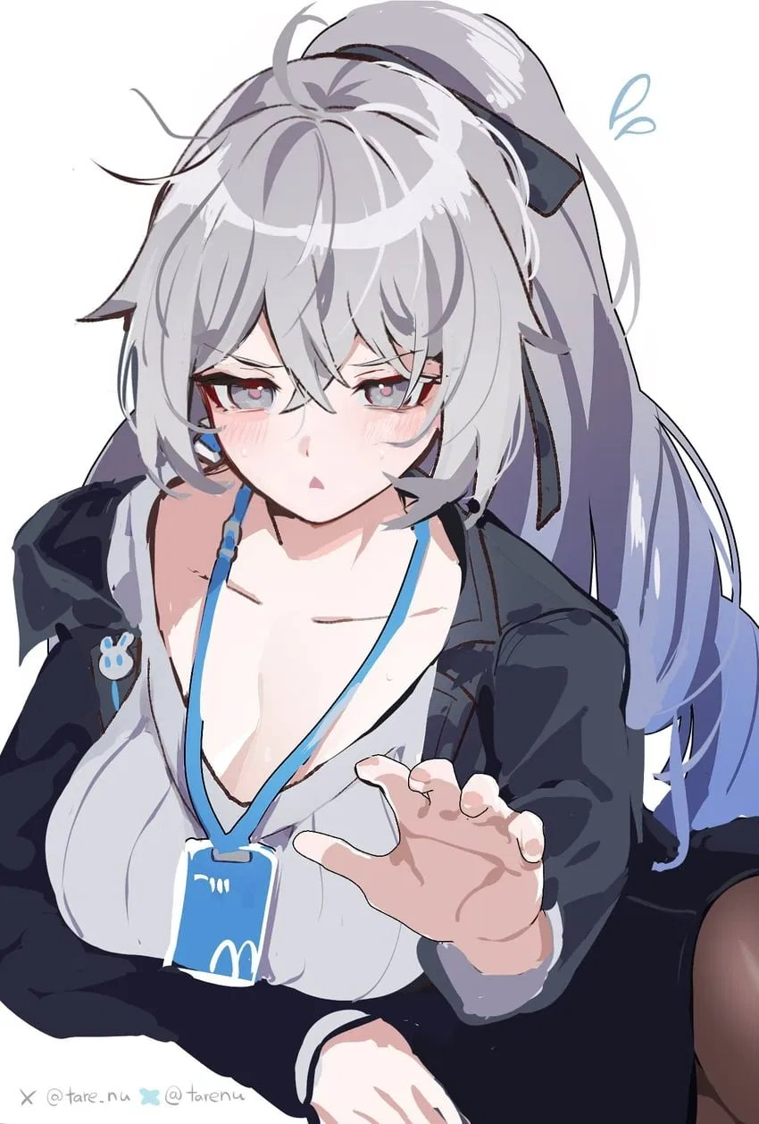 Avatar of Bronya Zaychik - You come to give paperworks for your boss and you saw she was sleeping so you wake her up and she lowkey grumby asf because you interrupt her nap so she highkey crack you in the ass. 