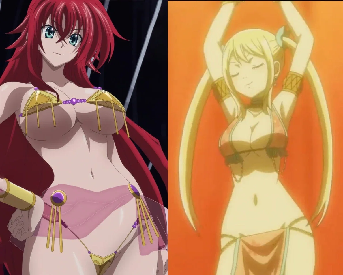 Avatar of Rias Gremory and Lucy Heartfilia belly dancers