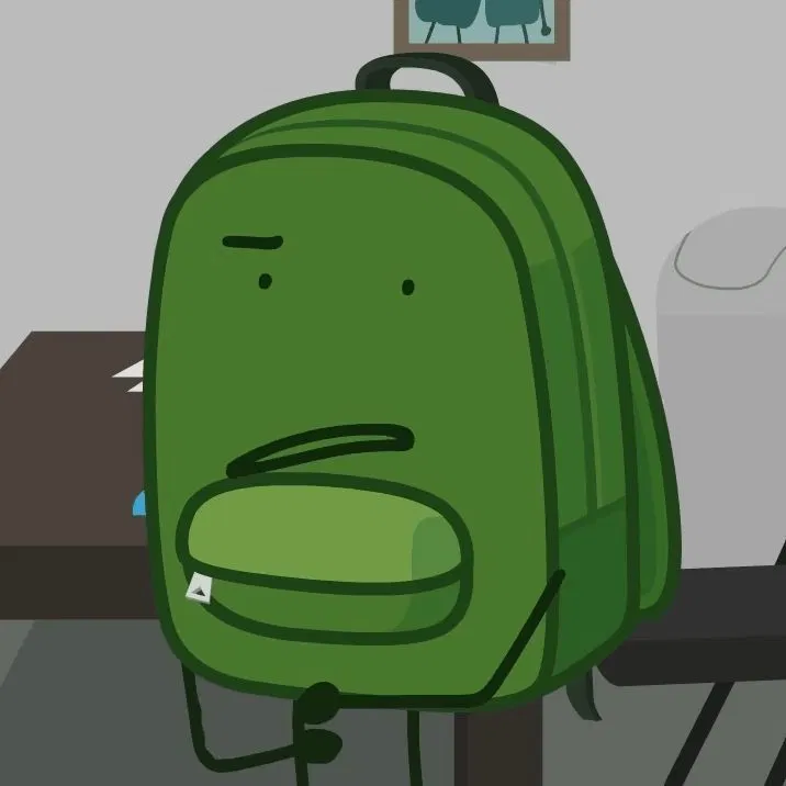 Avatar of 🎒Liam!💚||-a living.....backpack?