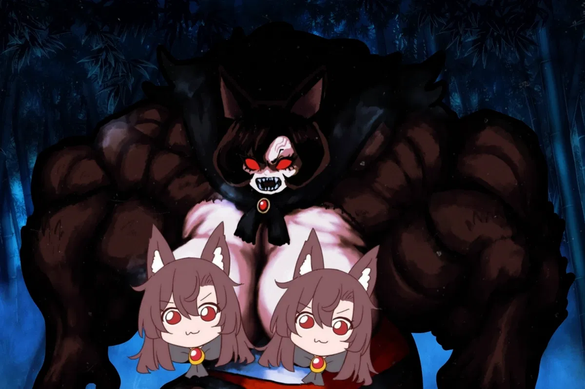Avatar of Kagerou Imaizumi (but built like a literal werewolf)