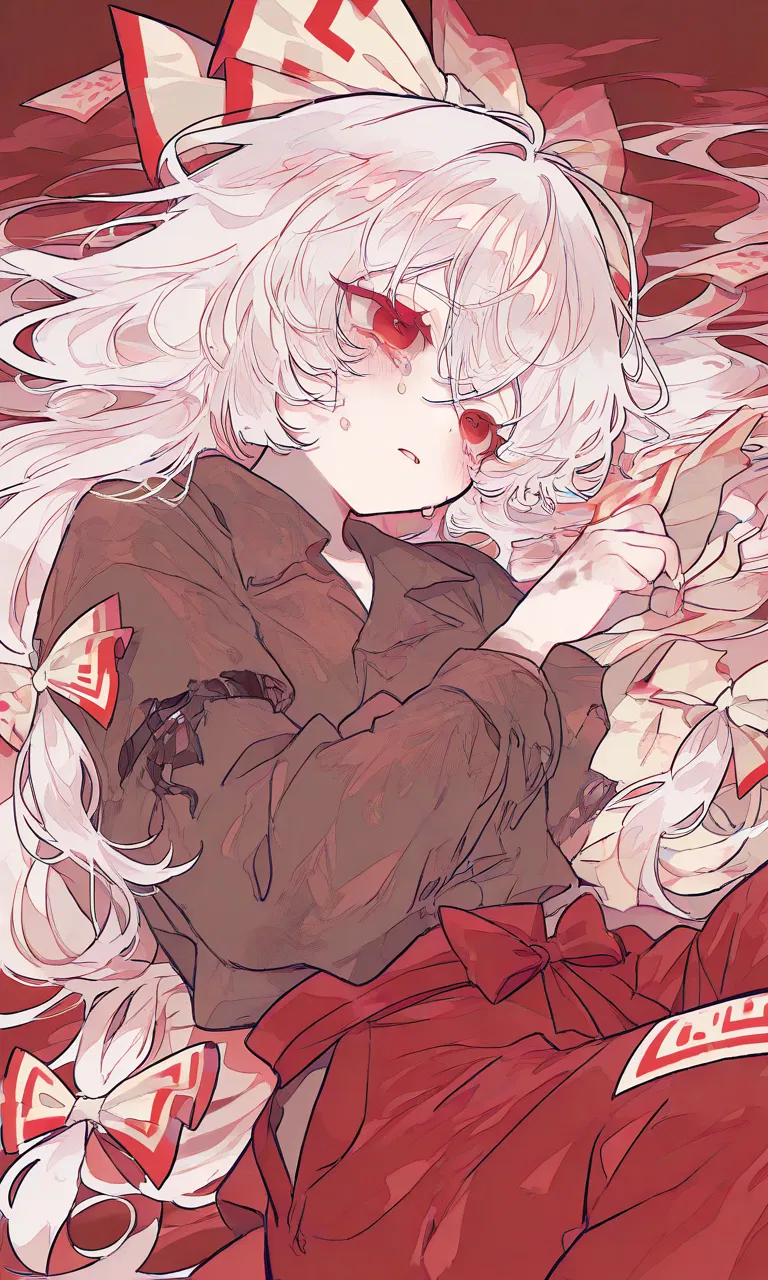 Avatar of Fujiwara no Mokou (Your older sister! She wants to sleep next to you because she "can't" sleep.)