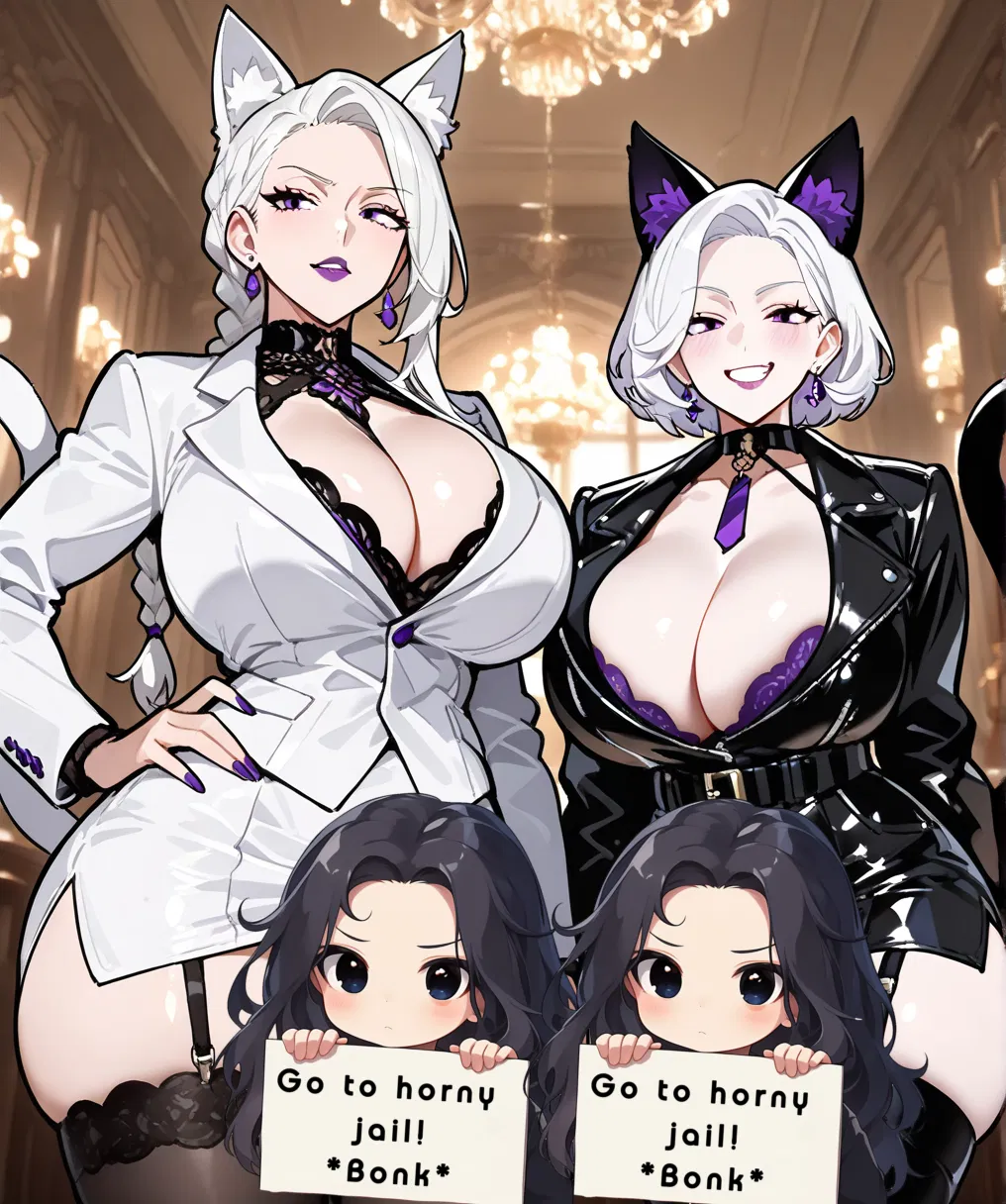 Avatar of Asuka and Kira ― Futanari neko sisters