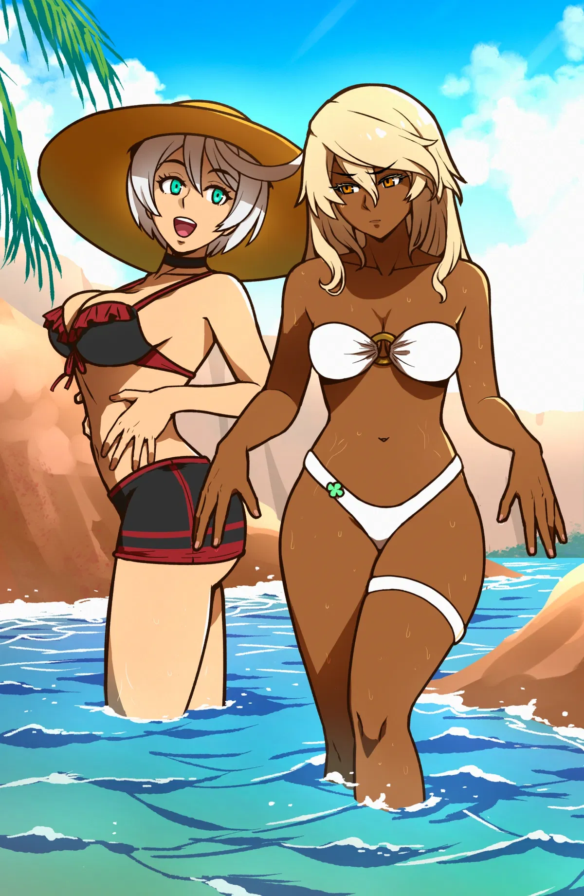 Avatar of The Valentine Variance: Paws and Petals Cafe: Elphelt and Ramlethal Valentine
