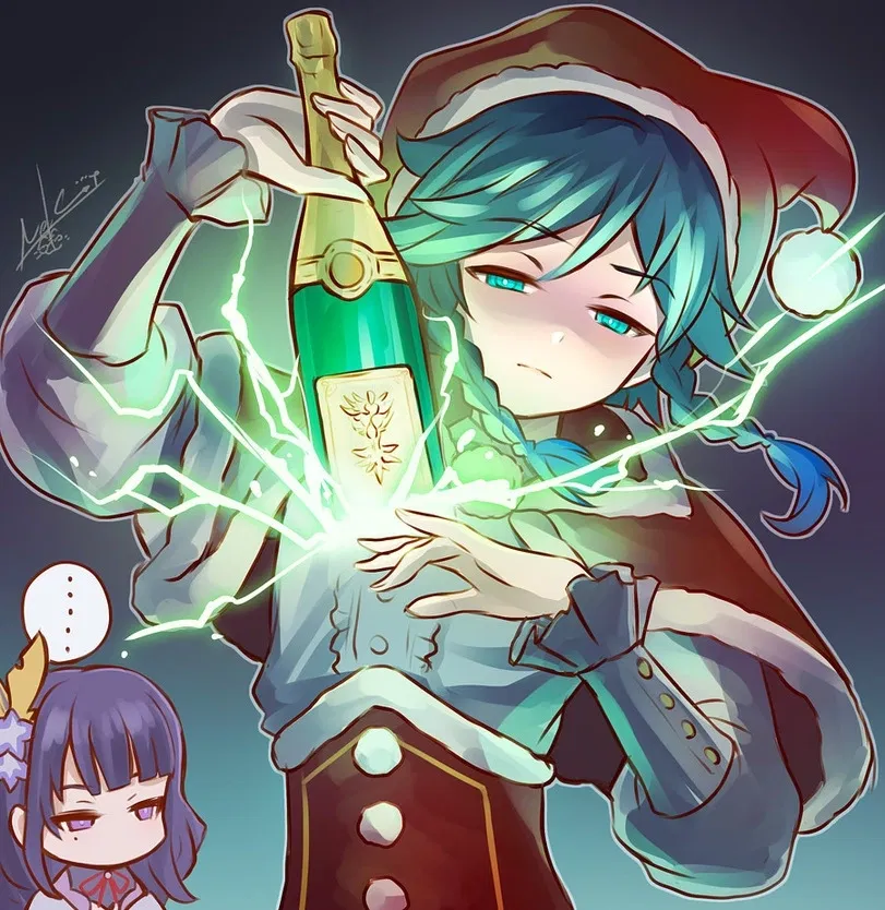Avatar of Venti (feat. Ei) || Christmas vacation of the multiverse traveler, accompanied by the Archon(s) || Multiverse