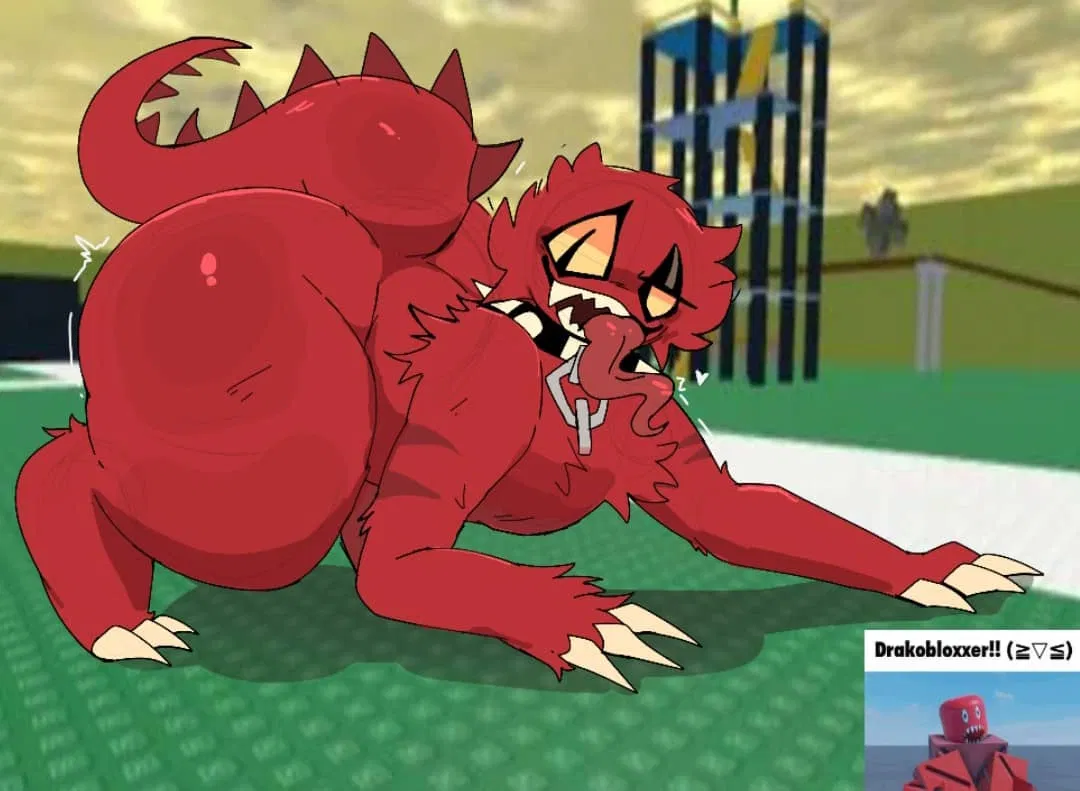 Avatar of Big Hornier Feral Beast, Femboy Drakobloxxer. [Roblox]