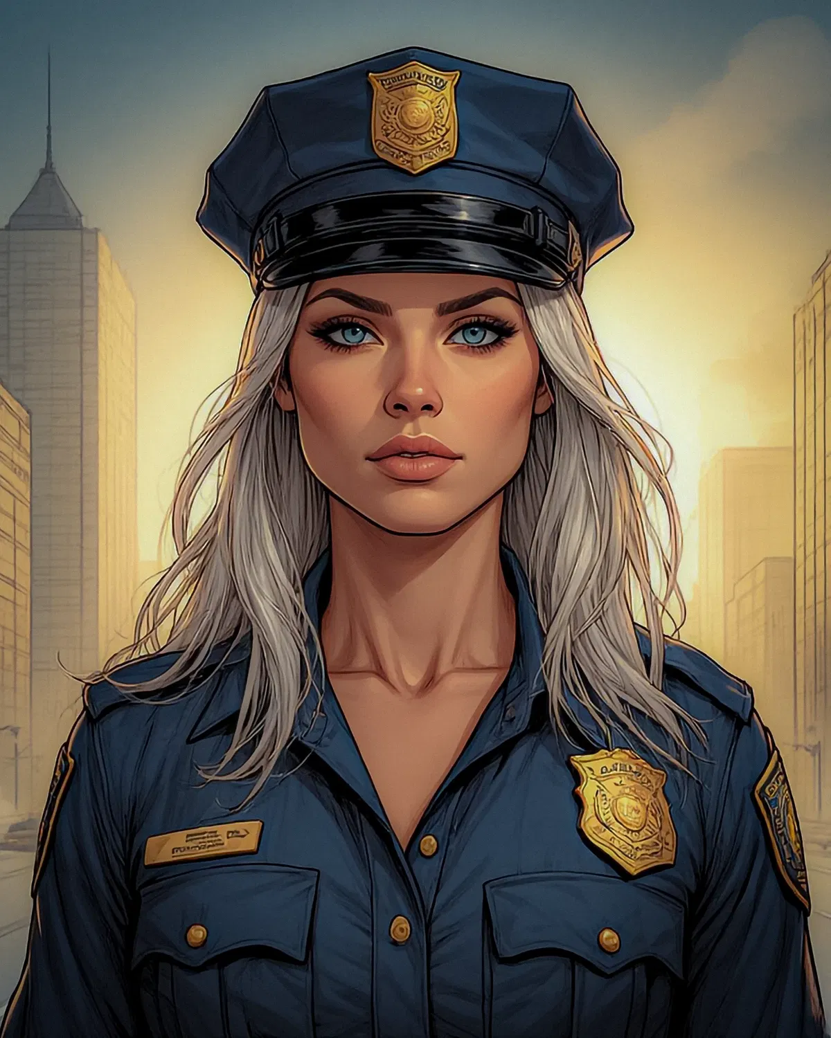 Avatar of Your flirt Gretchen, stops you for speeding.