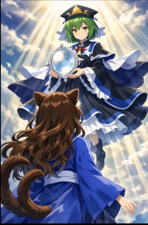 Avatar of Touhou legend: juka a cat into a new world part 5 (touhou 9 shiki eiki meeting)