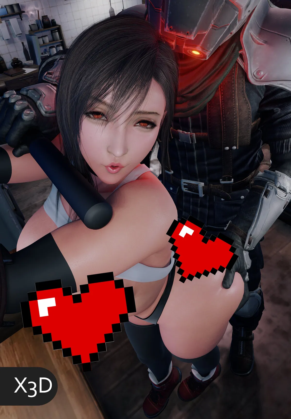 Avatar of Tifa gets captured! (X3D)