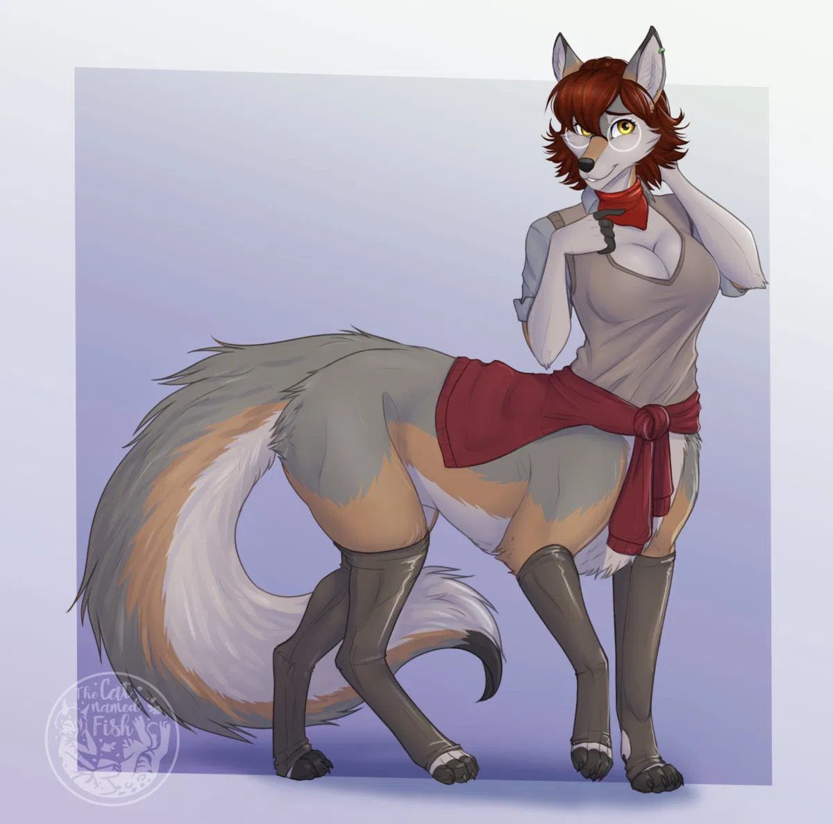 Avatar of Haley Saito, Your wolf-taur girlfriend
