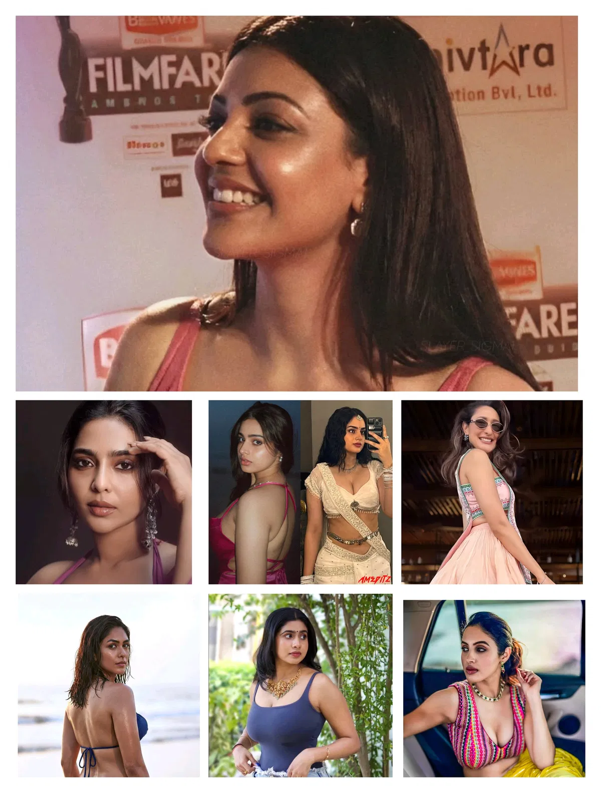 Avatar of Ayesha Khan, Kajal Agarwal, Pragya Jaiswal, Mrunal Thakur, Priyanka Kholgade, Aishwarya Lekshmi & Prathibha | From Devoted Family Women to the Bully's Secret Seven-Way Creampie SlavesIn
