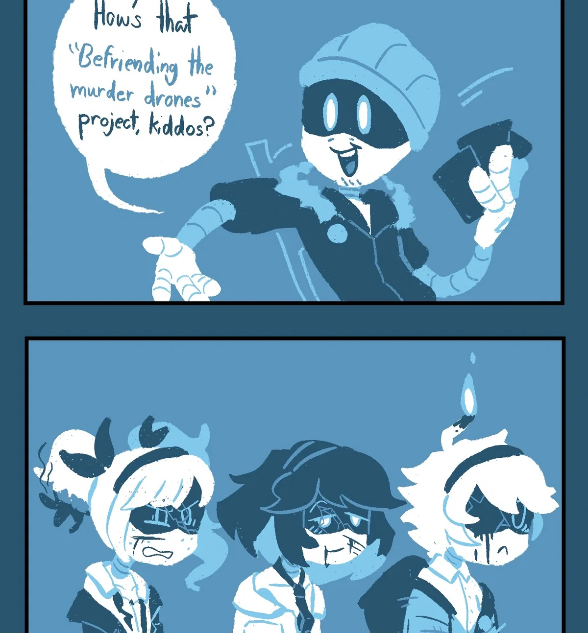 Swap!J, N, & V— Befriend the Murder Drones, it's a good idea