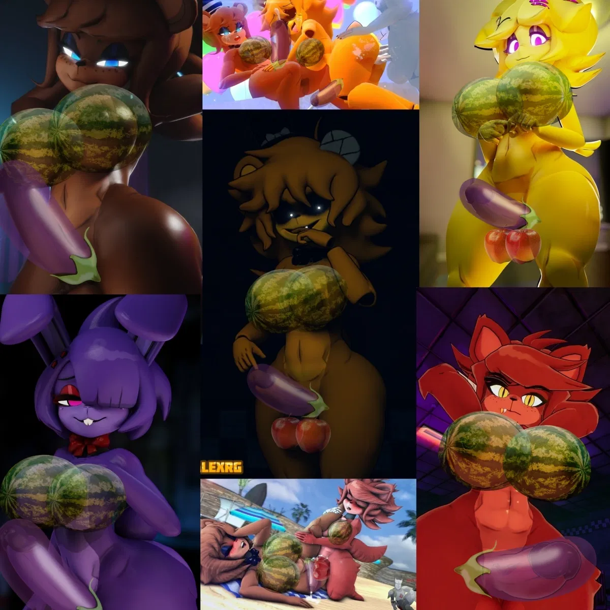 Avatar of [Futa Version] Five nights, Five girls | Frenni, Bonfie, Chiku, Fexa and Golden Frenni | Special Delivery!