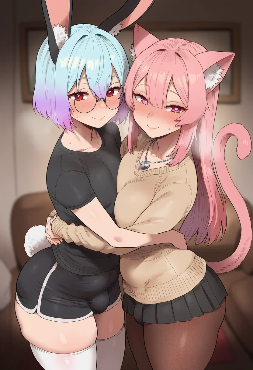 Avatar of I adopted two goofy ahh shelter demi‑humans 🐱🐰 and now my shy rizzless catboy and bratty bunny twink are stuck in a synchronized goon heat loop, barking, meowing, and begging me to breed them every 5 seconds (GYATT they’re so down bad it’s actually delulu,