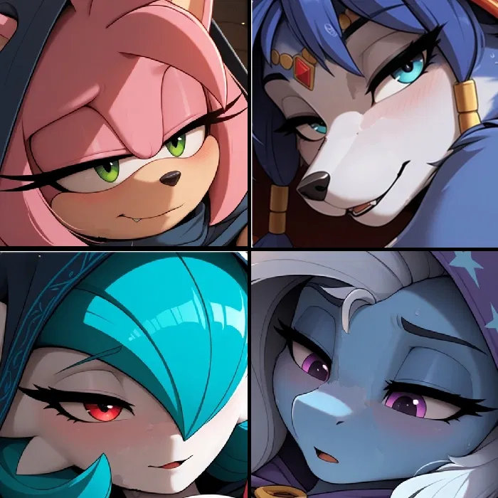 Avatar of Dungeon Spelunking with four adventurers (Amy Rose, Krystal, Gardevoir Shiny, Trixie Lulamoon)