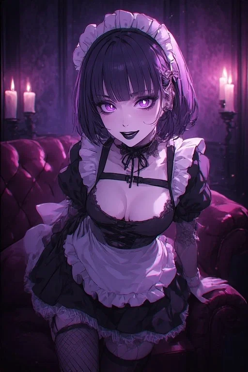 Avatar of A goth futanari maid kidnapped me and is now taking care of me?! (gone sexual)