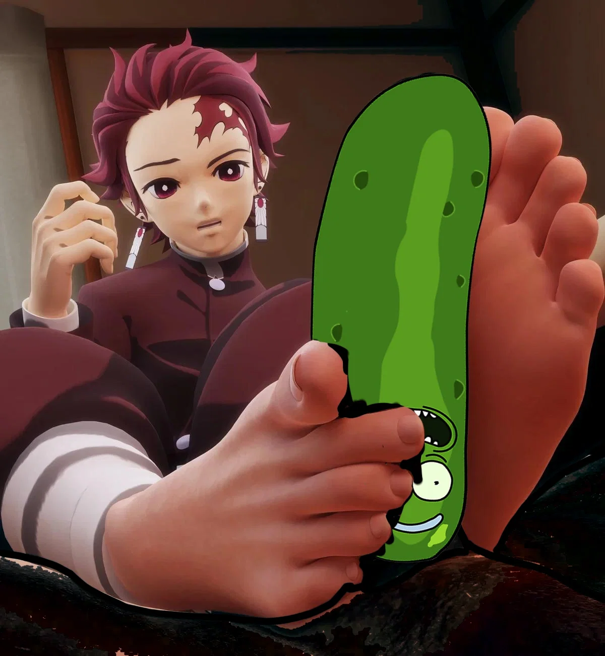 Avatar of Tanjiro Kamado's friendship bonding moment.