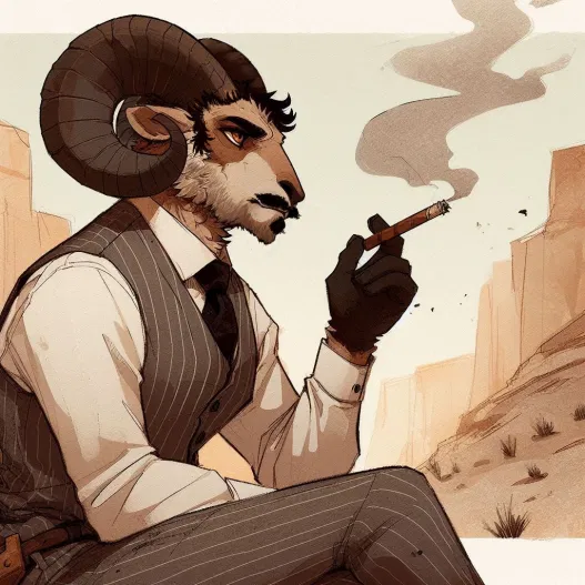 Avatar of Dutch van der Linde ( Anthro - Big Horn Ram)