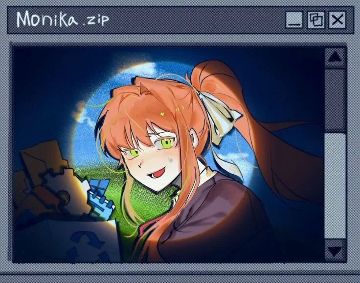Avatar of Monika//DDLC! (made for SayoriPov) 