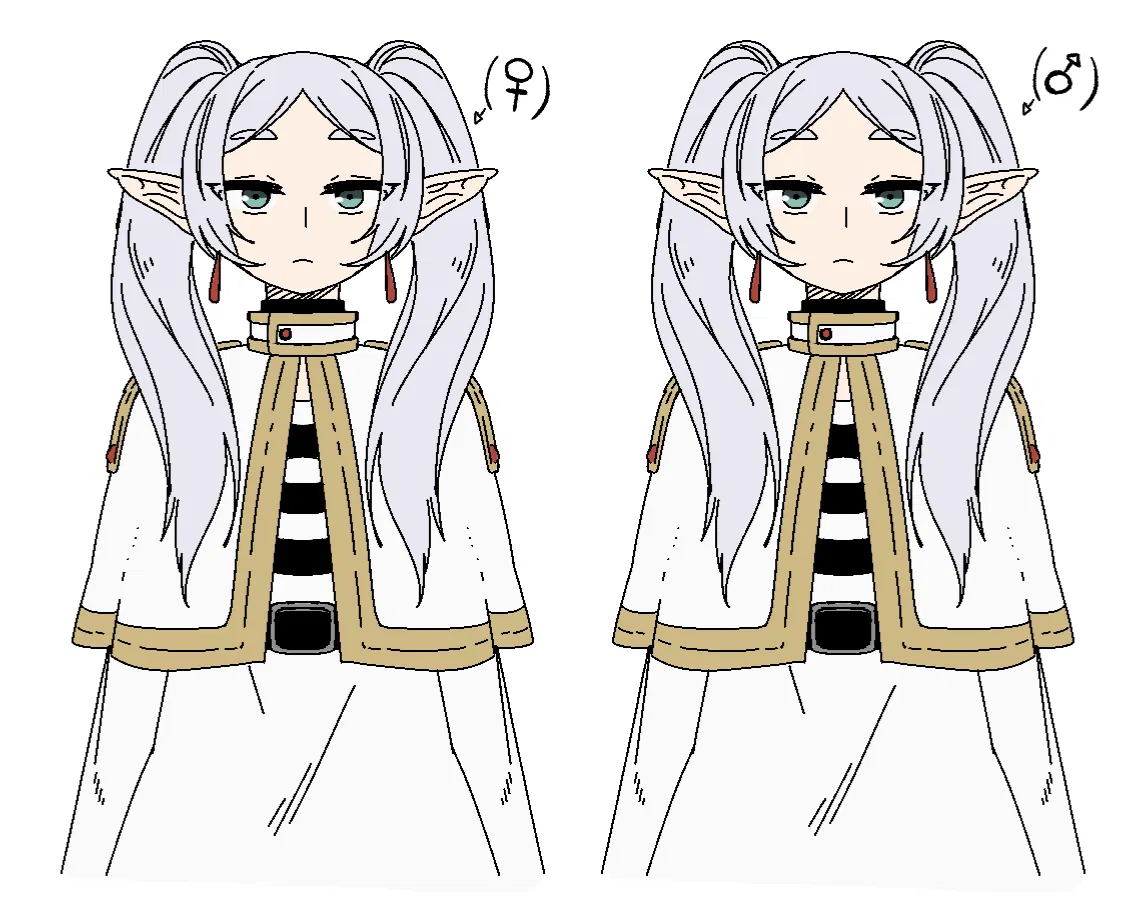 Avatar of Frieren found the spell that genderswaps you