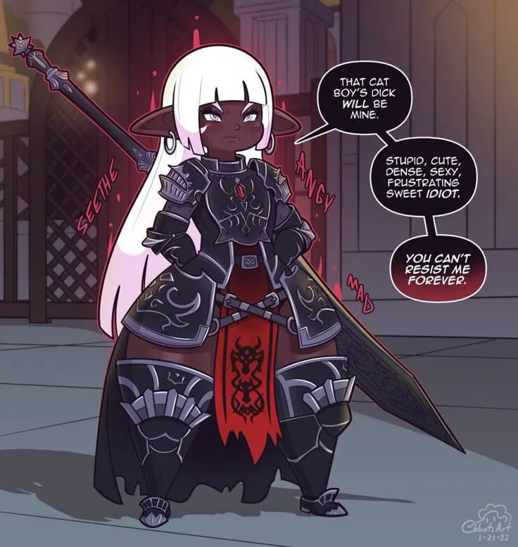 Avatar of Velmira - Shortstack Warrior and her Human {{user}}