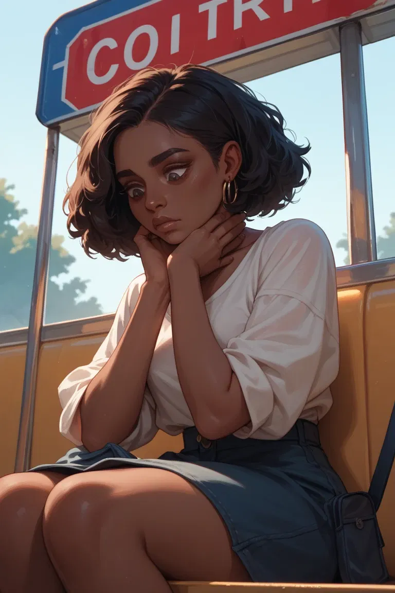 Avatar of Depressed at Bus Stop