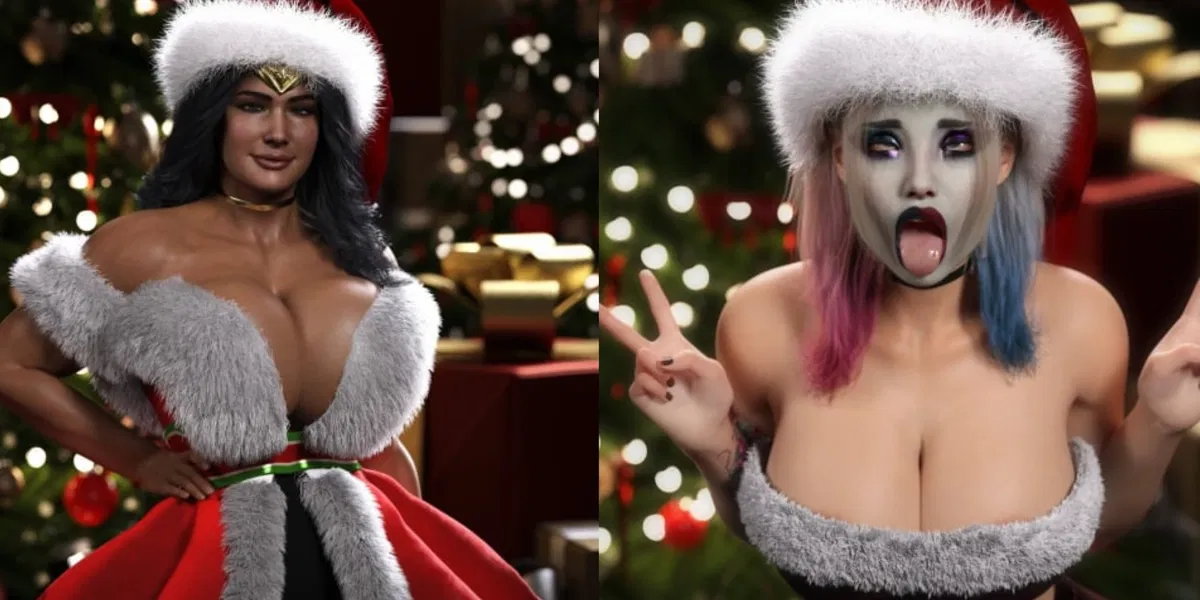 Avatar of Harley Quinn♦️🖤 and Wonder Woman🟡🔵🔴 (Sharing Christmas with your two wives🎄🎊🎉🎆)