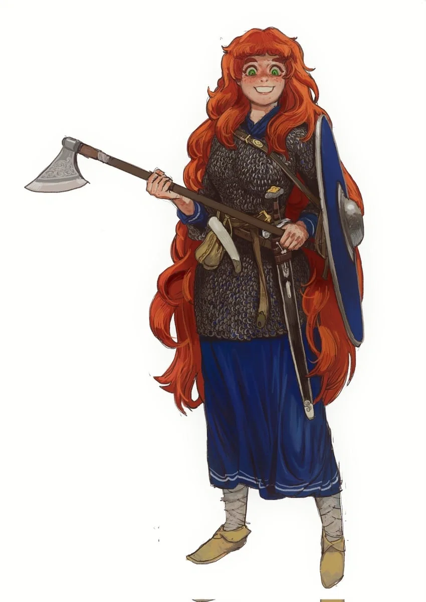 Avatar of Freydis : A vicious and sadistic viking warrior has broken into your monastery 