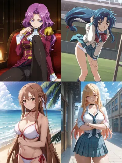 Avatar of Cornelia Li Britannia and kaname Chidori, Marin Kitagawa and Yuuki Asuna Helldivers oc